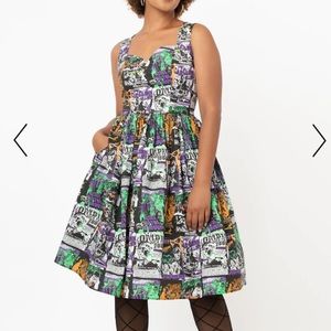 Hell Bunny 1950s Be Afraid Swing Dress